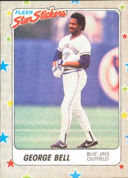 1988 Fleer Sticker Baseball Cards        071      George Bell